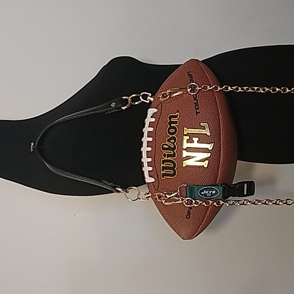 HANDMADE Football Purse (NEW YORK JETS) 🏈 - Picture 3 of 17